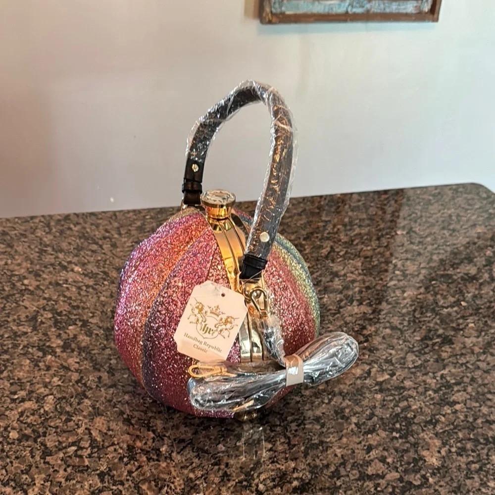 Rainbow Glitter TikTok basketBall Bag NWT - Picture 2 of 13
